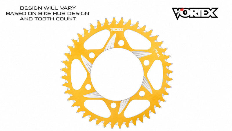 Vortex Racing 46 Tooth 520 Rear Sprocket - Gold