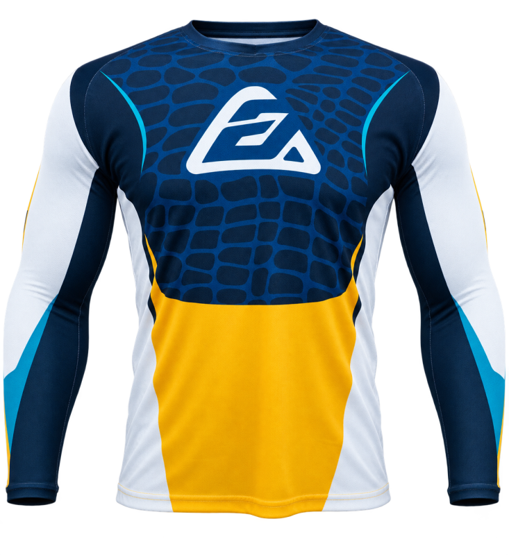 Answer  Syncron Raceday Jersey Yellow/Navy/Cyan/White Youth - XL