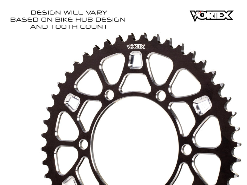 Vortex Racing V4 47 Tooth 520 Rear Sprocket - Black