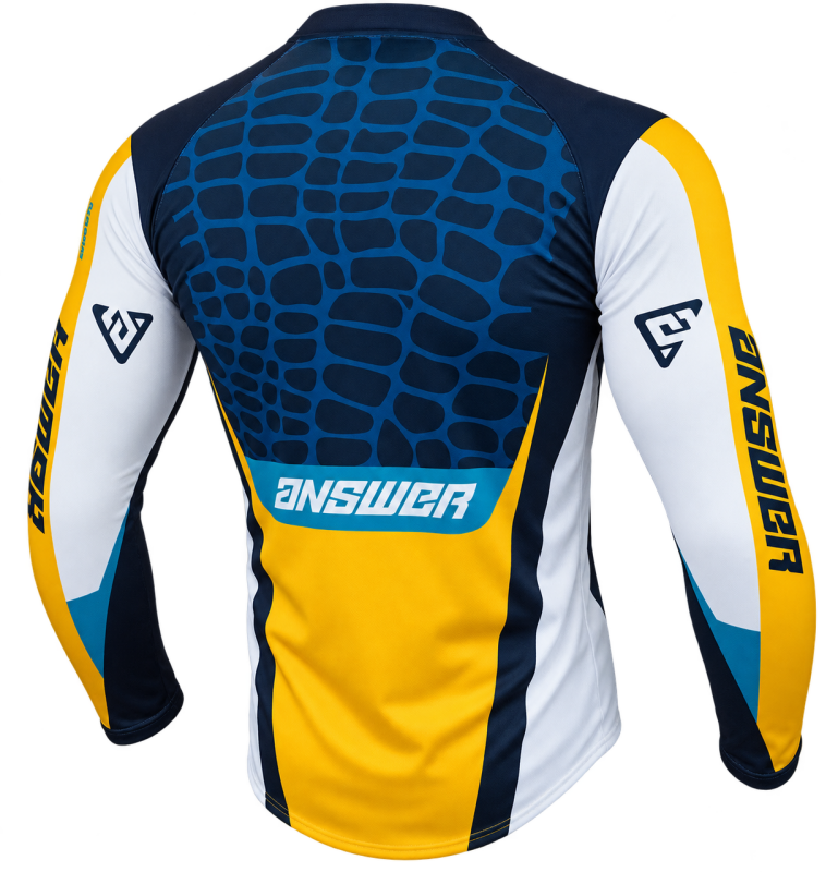 Answer  Syncron Raceday Jersey Dark Blue/Cyan/Grey/Purple Youth - XL