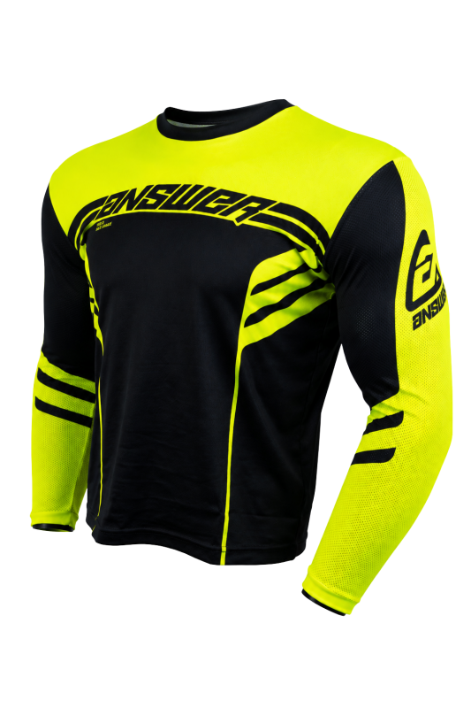 Answer 25 Arkon Nitrus Jersey Black/Hyper Acid Youth - Large