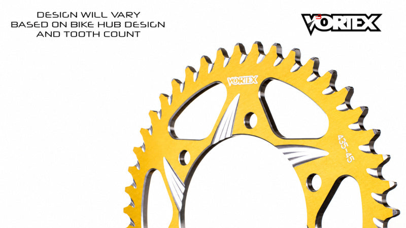 Vortex Racing 52 Tooth 520 Rear Sprocket - Gold