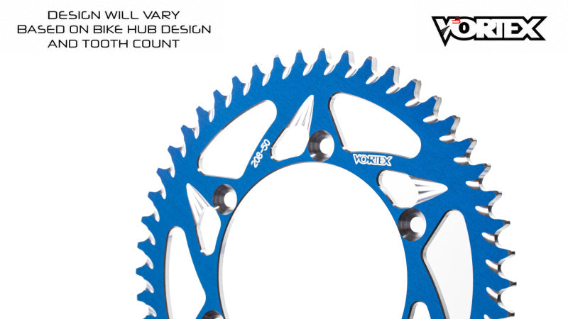Vortex Racing 45 Tooth 520 Rear Sprocket - Blue