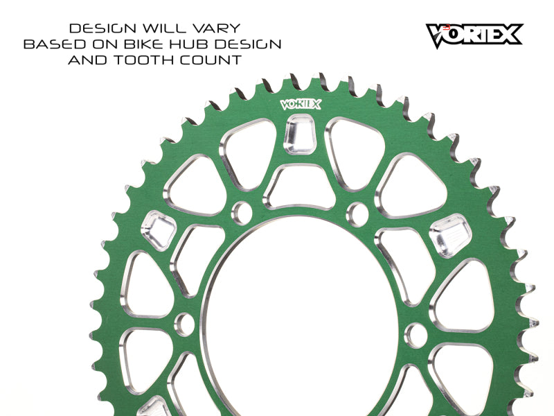 Vortex Racing V4 43 Tooth 520 Sprocket Use w/ 3766 Front - Green