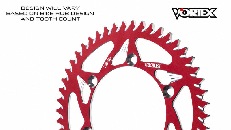 Vortex Racing 37 Tooth 520 Rear Sprocket - Red