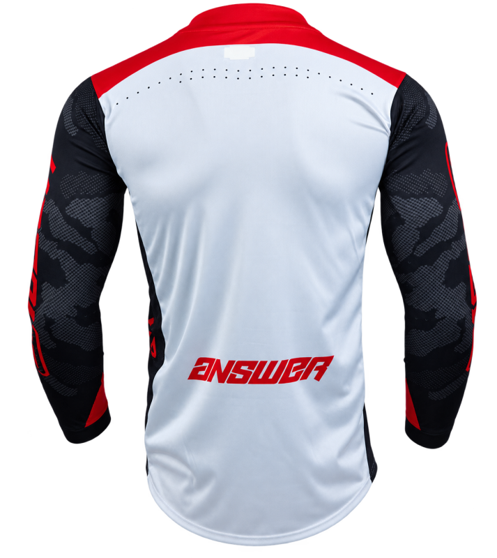 Answer LE Elite Camo Jersey Red/White/Black Youth - XS