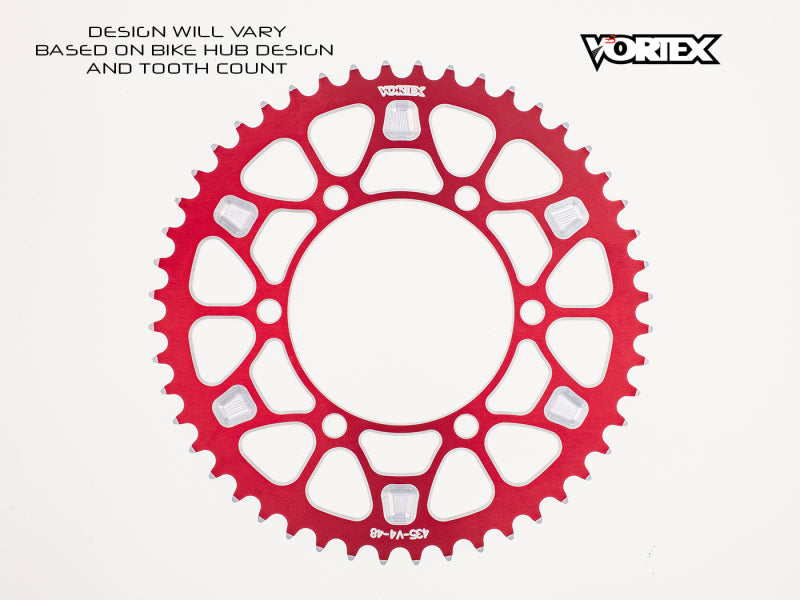 Vortex Racing V4 41 Tooth 520 Sprocket Use w/ 3766 Front - Red